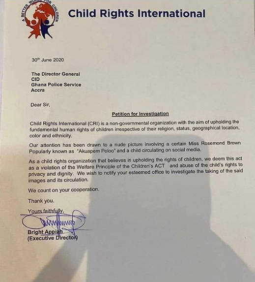 Child Rights International petitions Ghana Police over 